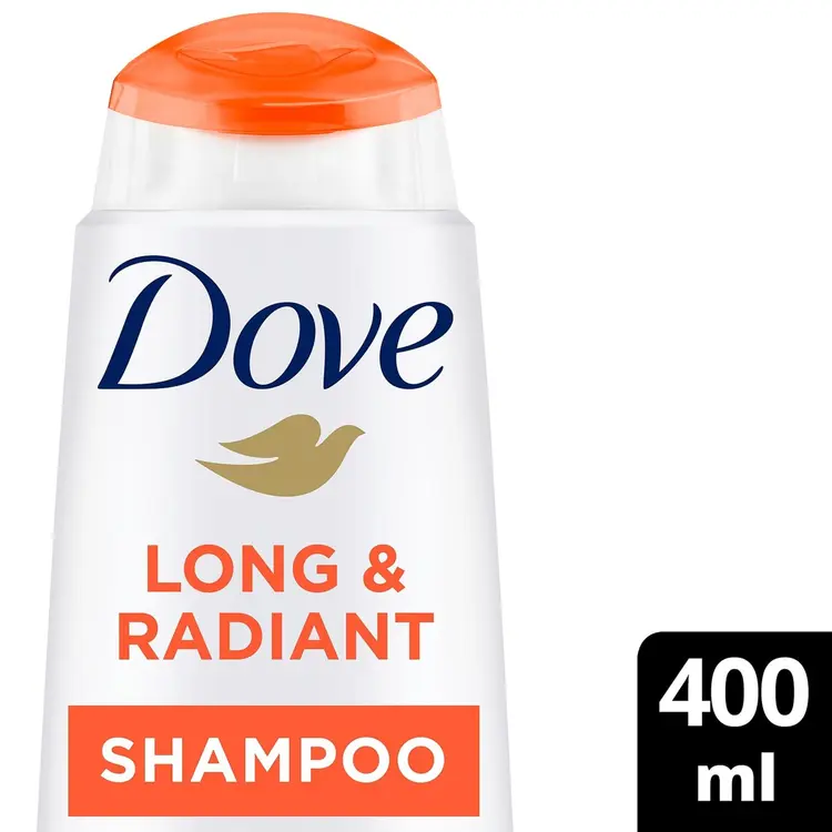 Dove Long & Radiant Shampoo hoitaa ja suojaa pitkiä hiuksia 400 ML