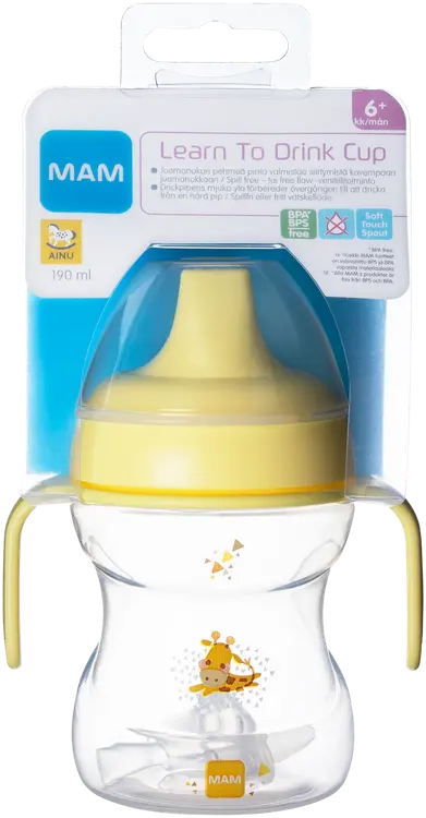 Ainu Mam 190ml Learn to Drink Cup 6+kk nokkamuki