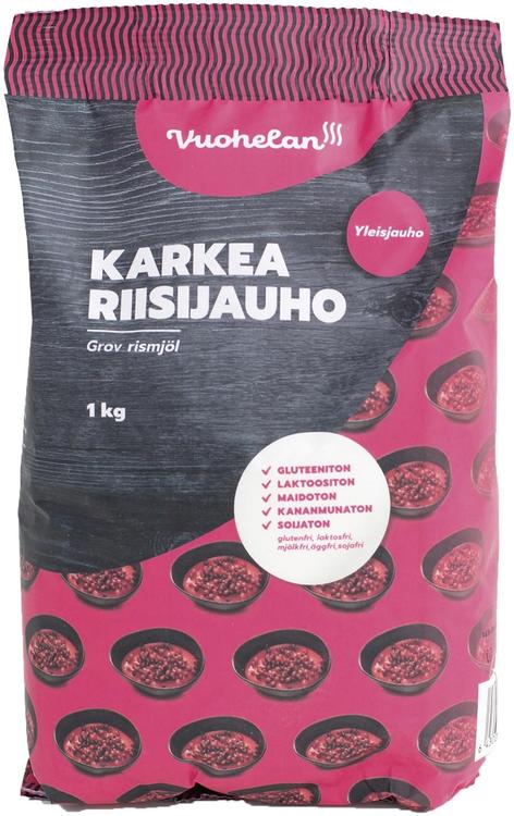 Vuohelan gluteeniton Karkea riisijauho 1kg