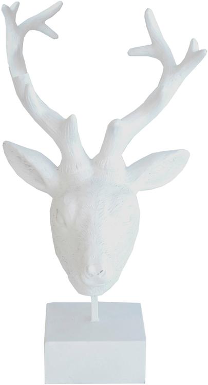 Peura patsas 18x14x30 cm valkoinen