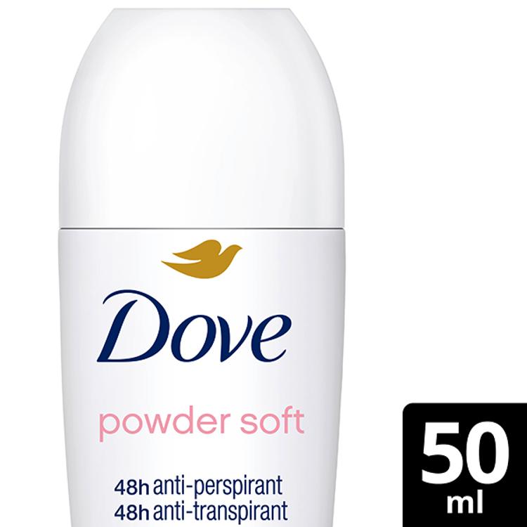 Dove 48h Powder Antiperspirantti Deodorantti Roll-on mukana kosteusvoide 50 ml