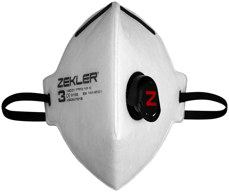 Zekler 1403-P3V hengityssuojain venttiilillä 3kpl