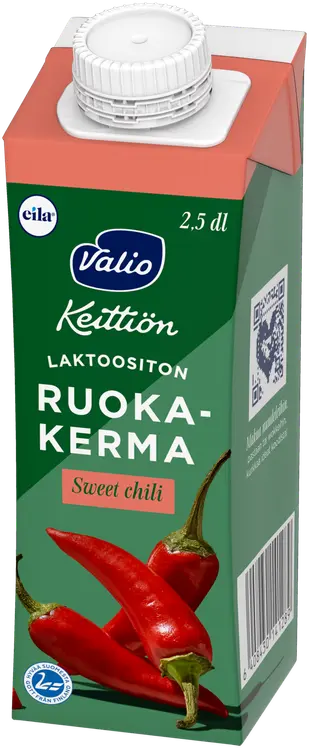 Valio Keittiön ruokakerma 2,5 dl sweet chili UHT laktoositon