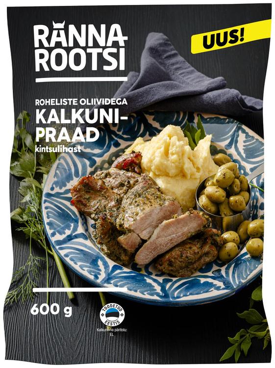 Rannarootsi Roheliste Oliividega Kalkunipraad 600G