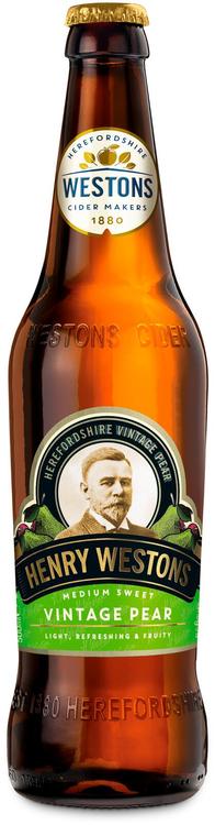 Henry Westons Vintage Pear perry 6%vol 500 ml