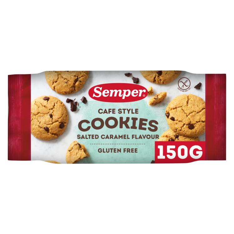 Semper gluteeniton Cafe Style cookies salted caramel, 150g