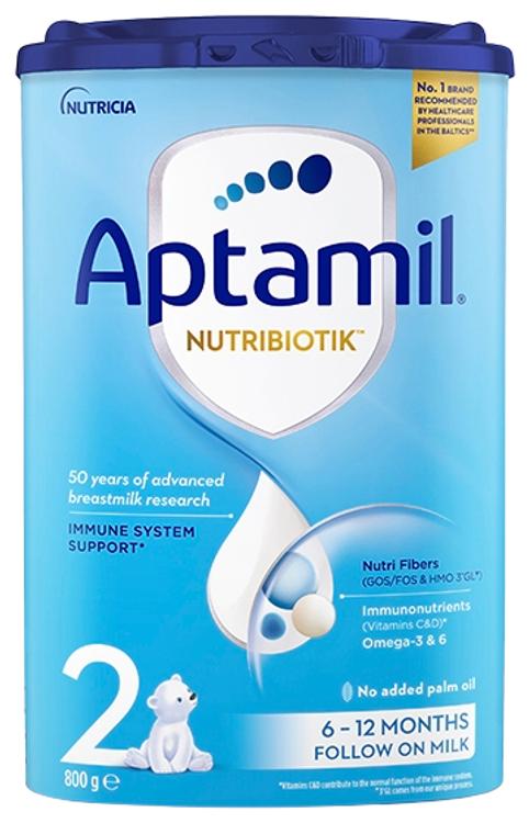 Aptamil® NUTRIBIOTIK™ 2 piimal põhinev imiku jätkupiimasegu alates 6 kuust, 800g