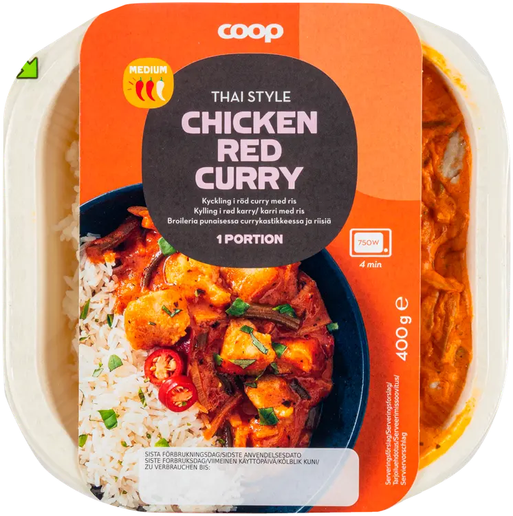 Coop Thai Curry Red Chicken 400 g