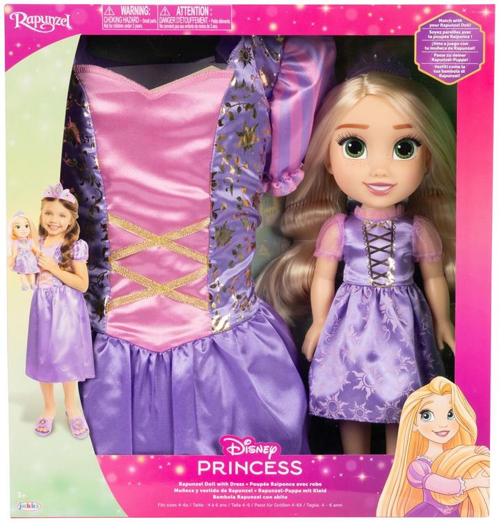 Rapunzel nukk ja kleit