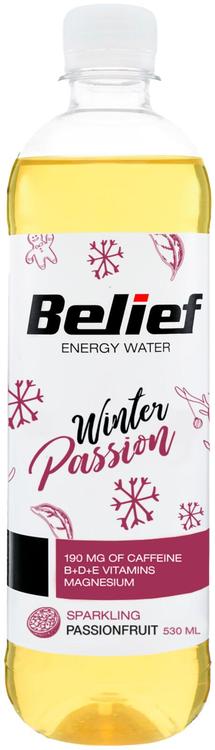 BELIEF gaseeritud Passionimaitseline madala kalorsusega jook 530ml PET+pant B