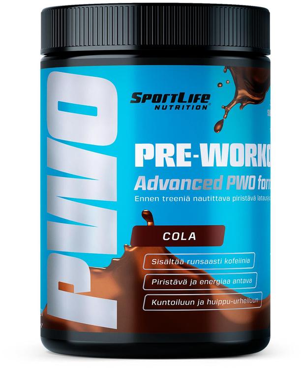 SportLife Nutrition Pre-Workout 250g cola Tehonlisäysjuomajauhe