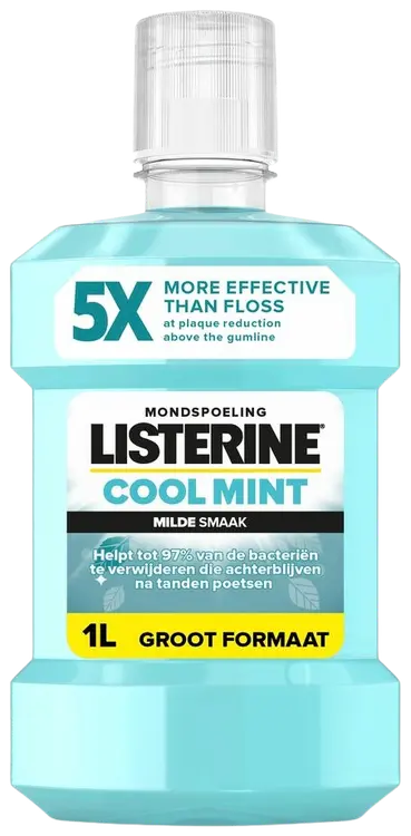 Listerine Cool Mint Milder Taste suuvesi, 1000 ml