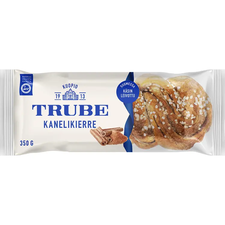 Trube Kanelikierrepitko 350 g kanelitäytteinen pullapitko