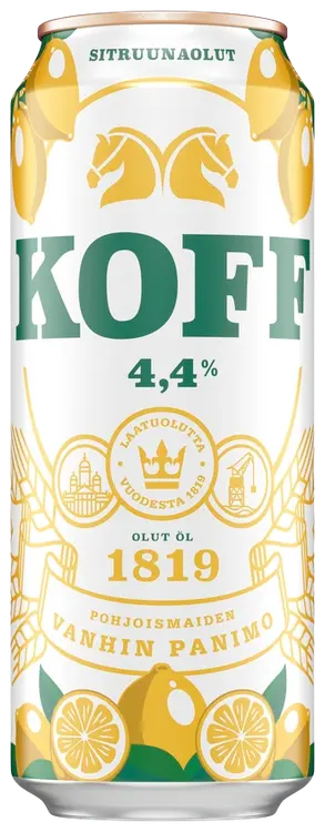 KOFF Sitruunaolut olut 4,4 % tölkki 0,5 L