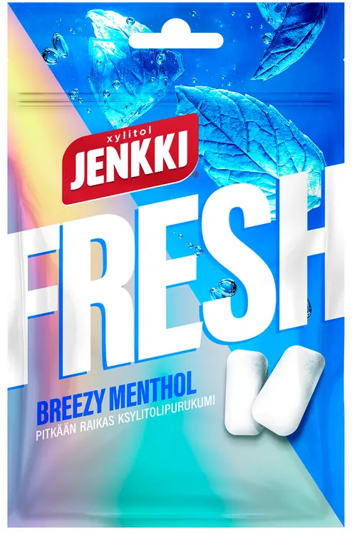 Jenkki Fresh Breezy Menthol ksylitolipurukumi 35g