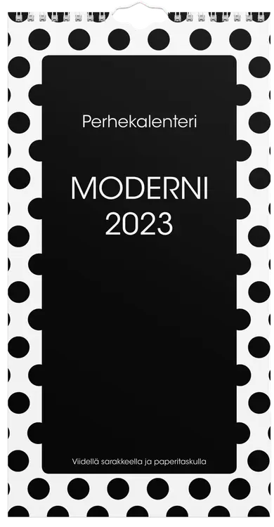 Burde vuosikalenteri 2023 Perhekalenteri Moderni, paperitaskulla, FSC Mix