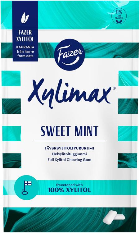 Fazer Xylimax Sweet Mint mintunmakuinen täysksylitolipurukumi 80g