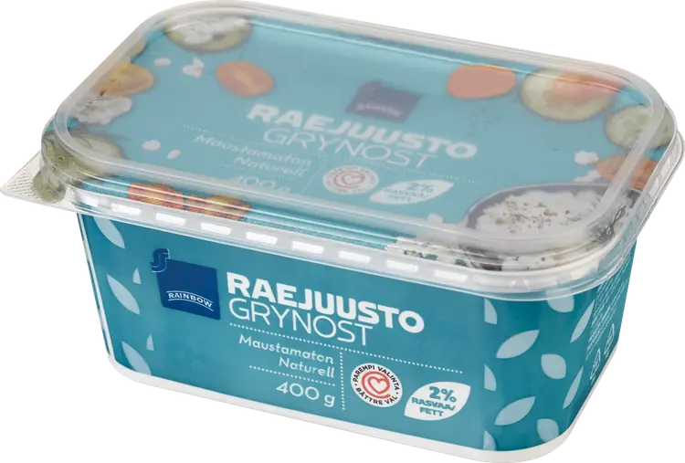 Rainbow 400 g 2% raejuusto