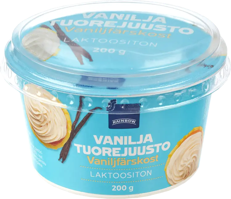 Rainbow 200g vaniljatuorejuusto laktoositon