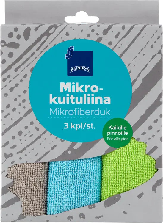 Rainbow Mikrokuituliina 3kpl