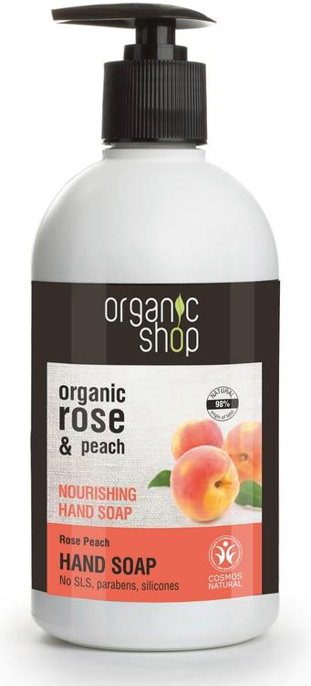 Organic Shop Rose Peach käsisaippua 500 ml