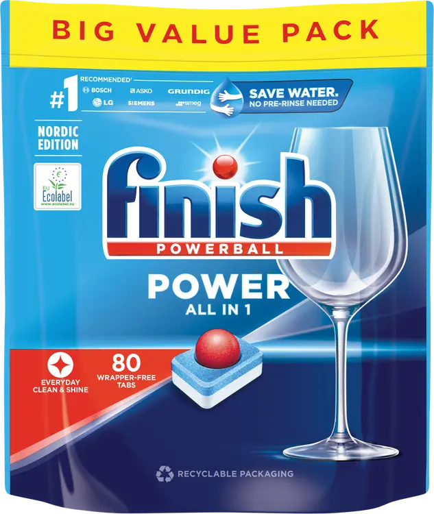 Finish power all in one konetiskitabletti 80 kpl
