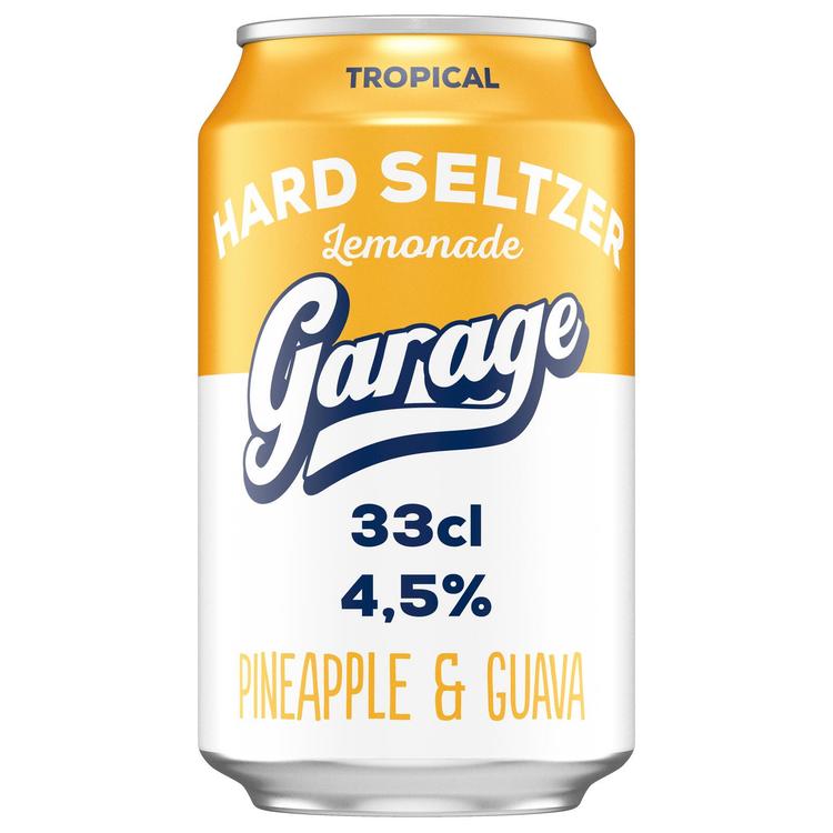 Garage Hard Seltzer Tropical Lemonade maustettu alkoholijuoma 4,5 % tölkki 0,33 L