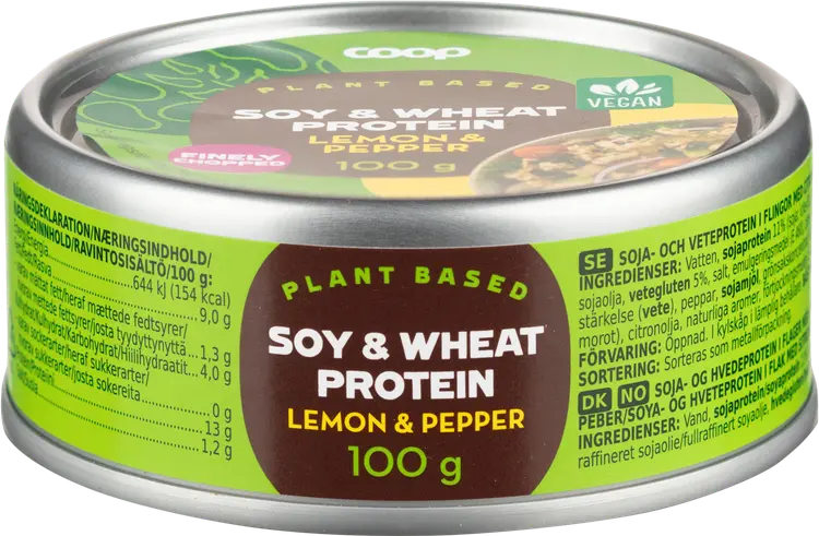 Coop soija- ja vehnäproteiini hiutaleena sitruuna ja pippuri 100 g