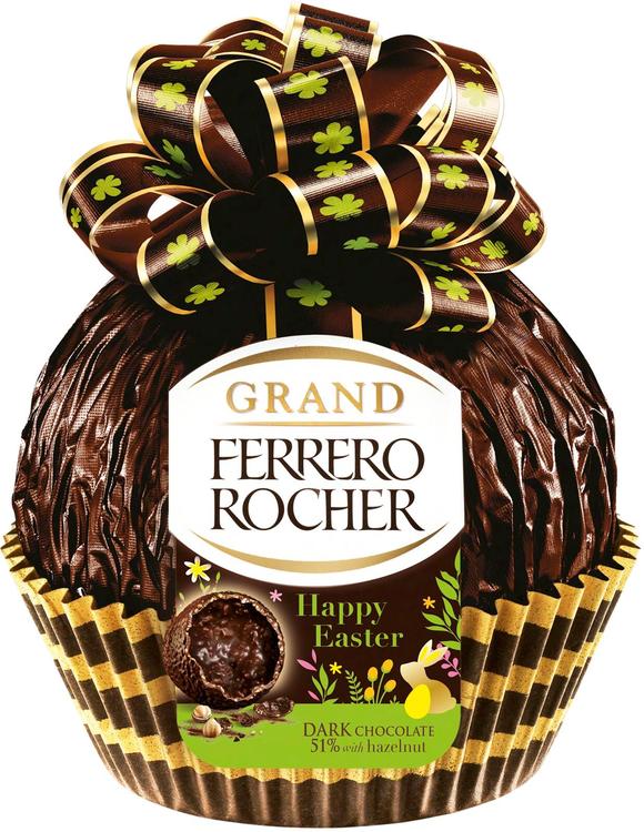 Ferrero Grand Rocher Dark Hienoa tummaa suklaata hasselpähkinärouheella 125g Joulu