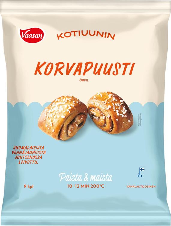 Vaasan Kotiuunin Korvapuusti 9x60g pakaste
