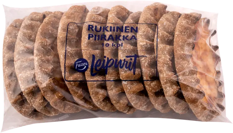 Fazer Leipurit rukiinen riisipiirakka 10 kpl