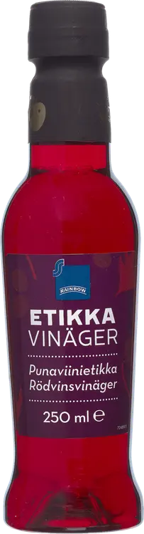 Rainbow punaviinietikka 250 ml