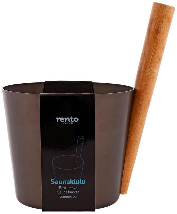 Rento Saunakiulu alumiini tervanruskea