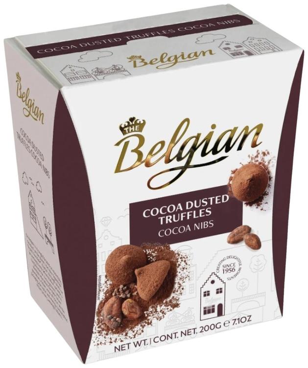 The Belgian Cacao Nibs Truffles 200g kaakaotryffeleitä