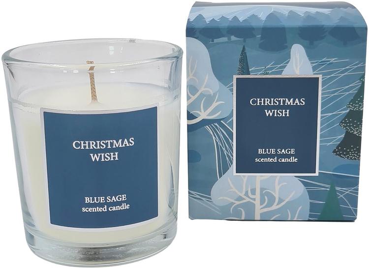 Tuoksulasikynttilä 74x83 mm Christmas wish
