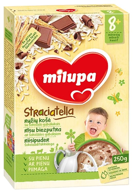 Stracciatella-piimapuder šokolaaditükikestega 250 g, alates 8-elukuust