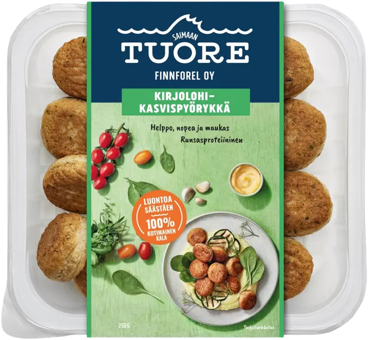 Saimaan Tuore Kirjolohi-kasvispyörykkä 250 g