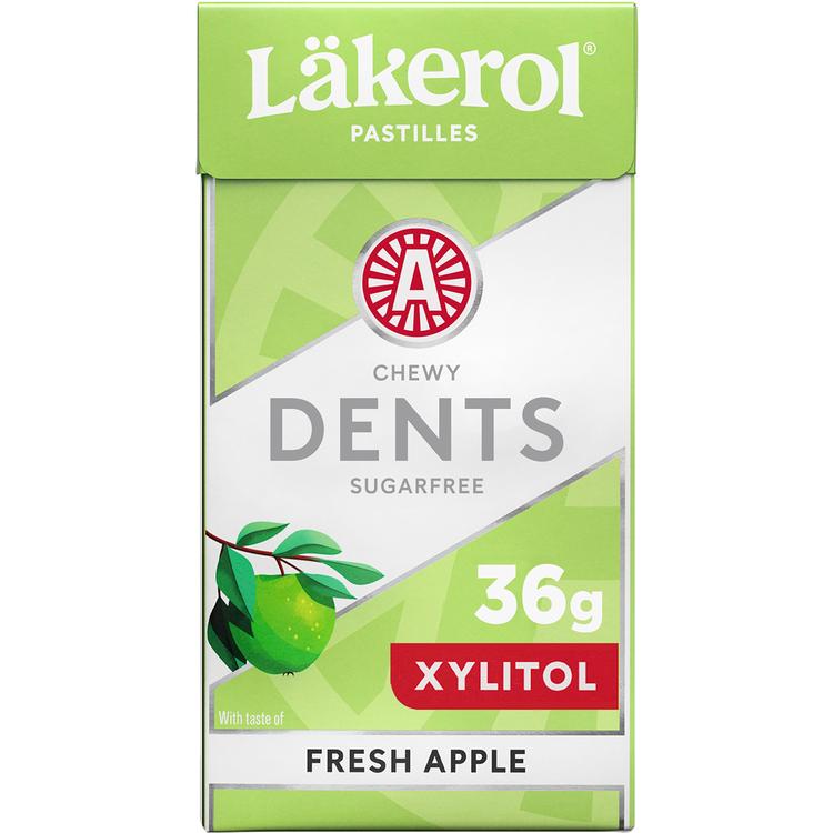 Läkerol Dents Fresh apple ksylitolipastilli 36g