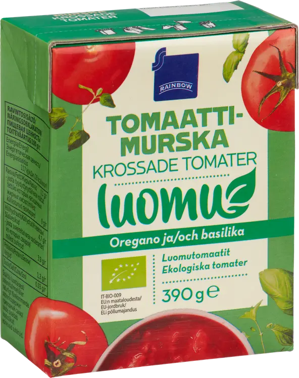 Rainbow tomaattimurska oregano ja basilika luomu 390 g