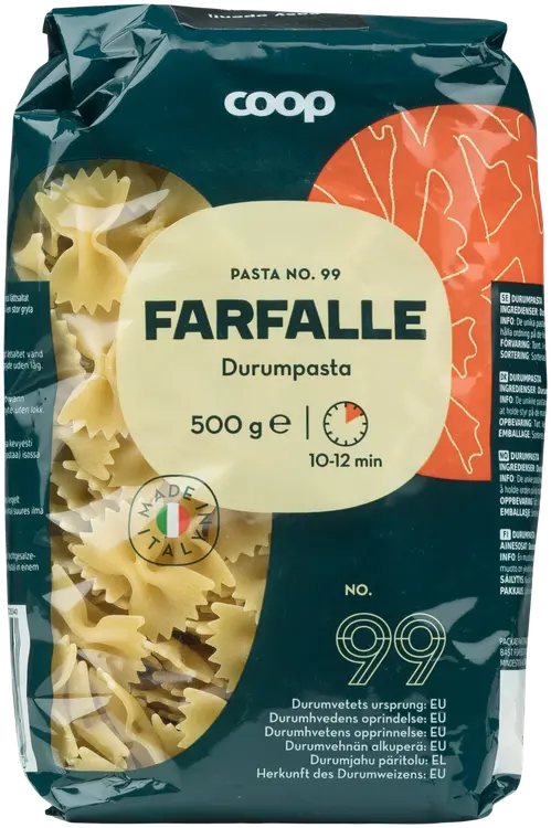 Coop Farfalle pasta 500 g