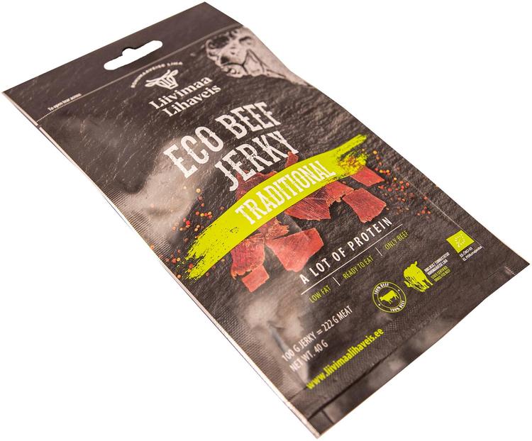 Veiselihasnäkk ECO Beef Jerky TRADITIONAL 40g
