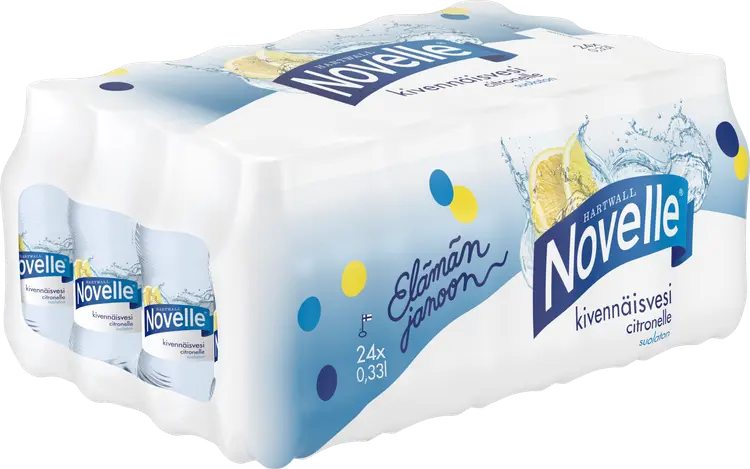 24 x Hartwall Novelle Citronelle kivennäisvesi 0,33 l
