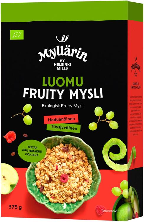 Myllärin Luomu Fruity Mysli 375 g