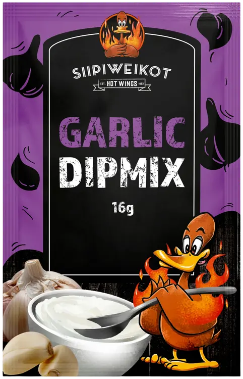 Siipiweikot Valkosipuli dippijauhe 16g