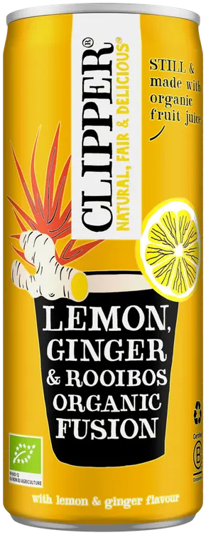 Clipper Luomu Hiilihapoton juoma Sitruuna, inkivääri & rooibos 250ml
