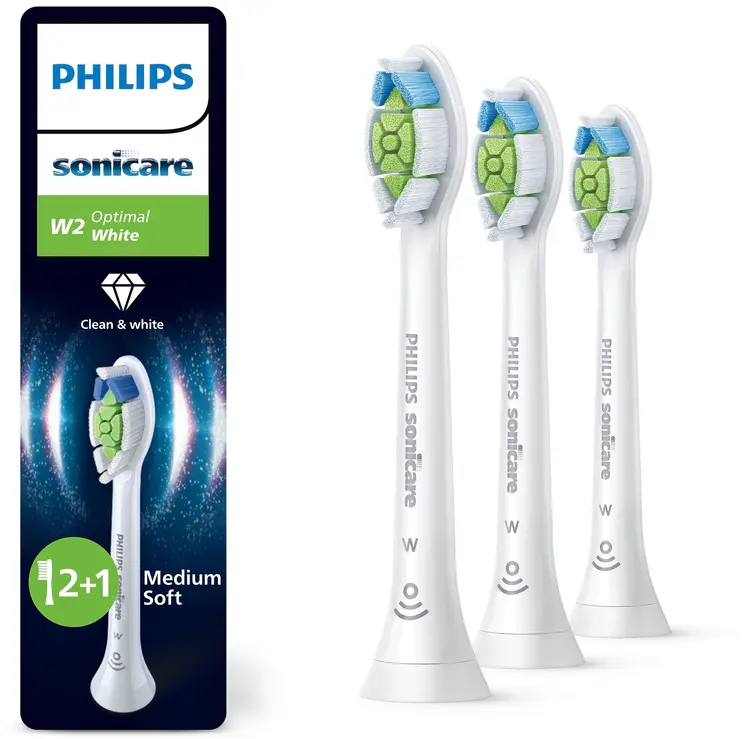 Philips Sonicare W2 Optimal White vaihtoharjat 3 kpl/pakkaus, HX6063/87