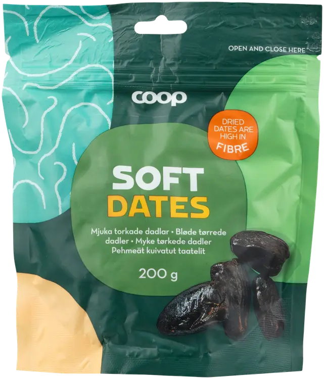Coop pehmeät kuivatut taatelit 200 g