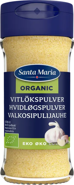 Santa Maria Valkosipulijauhe Luomu, purkki 46g