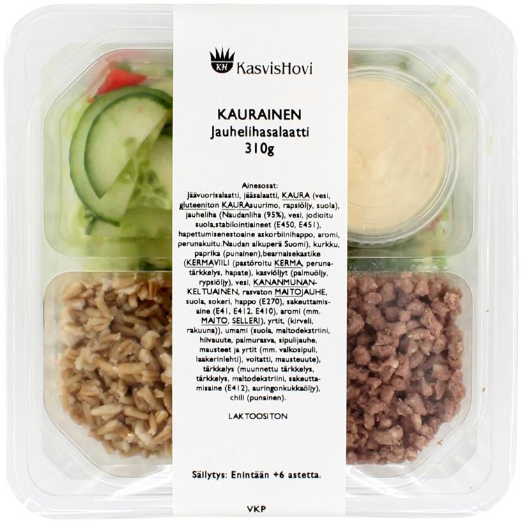 Kasvishovi Kaurainen Jauhelihasalaatti 310g
