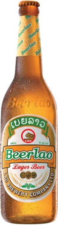 Beerlao lager 5 % lasipullo 0,33 L olut